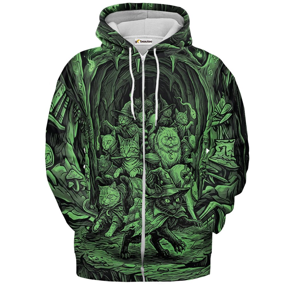 The Emerald Coven - Zip Hoodie - 2