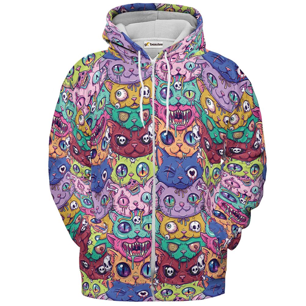Meow-cabre Totem - Zip Hoodie - 2