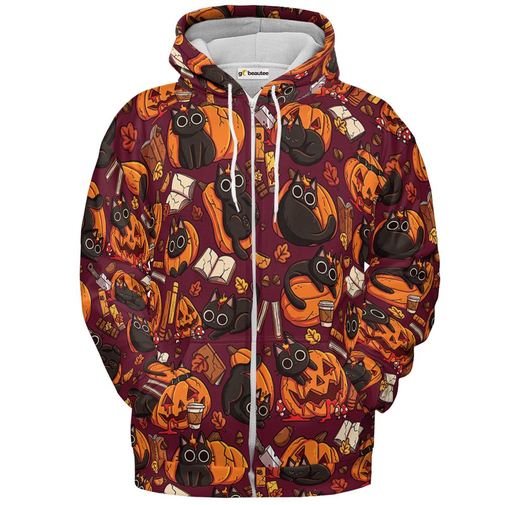 Midnight Pumpkin Patch - Zip Hoodie - 2