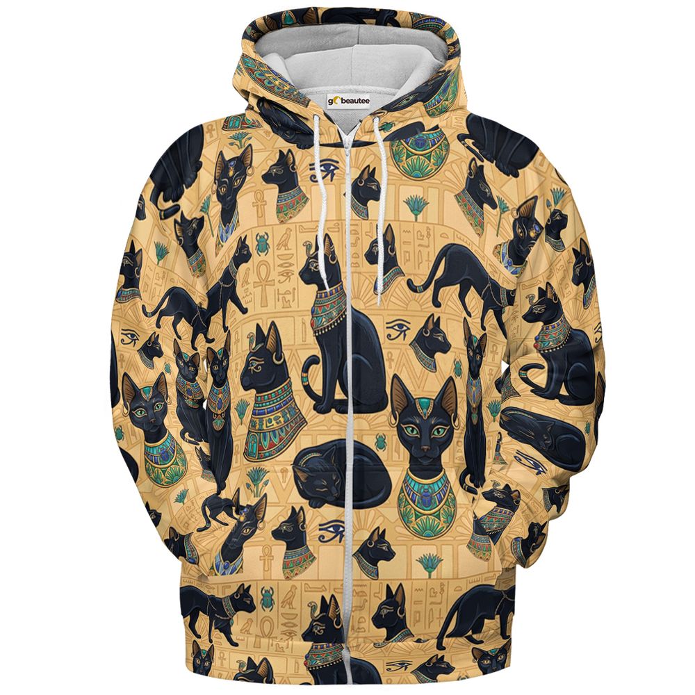 Ancient cat - Zip Hoodie - 2