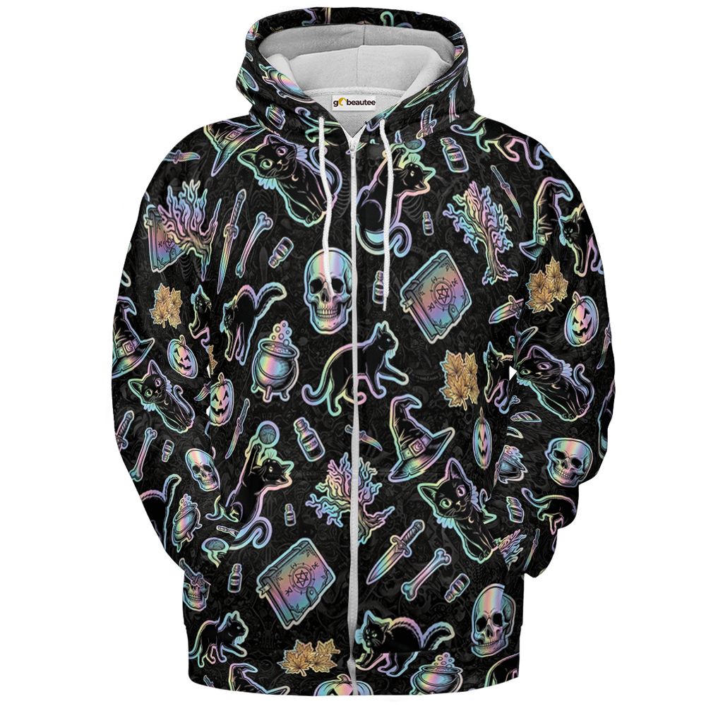 Mystical Witchcraft Hologram Set - Zip Hoodie - 2