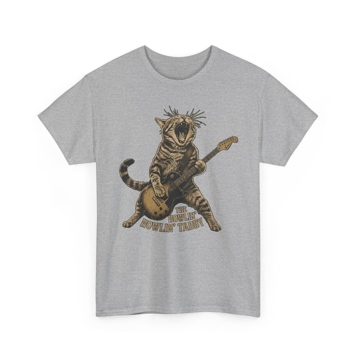 Howlin' Howlin' Tabby T-Shirt — Retro Cat Graphic Tee