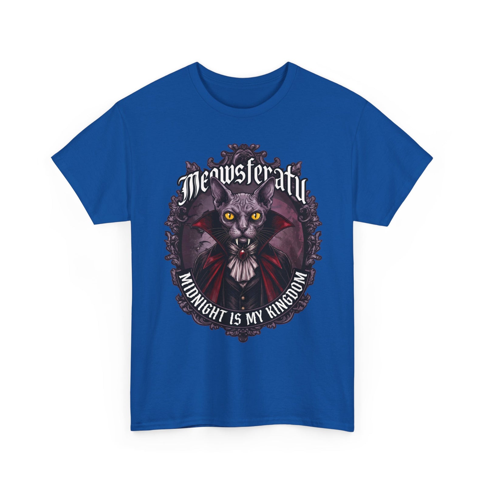 Meowsferatu Vampire Sphynx Cat Shirt — Gothic Dracula Halloween T-Shirt
