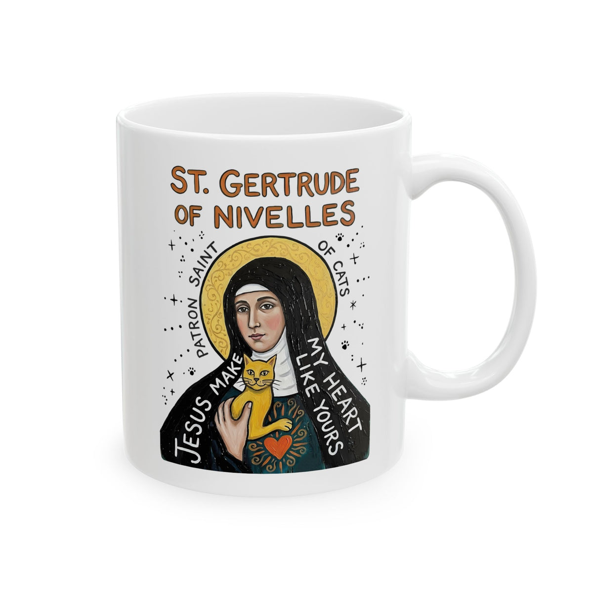 Saint Patron of Cats Ceramic Mug