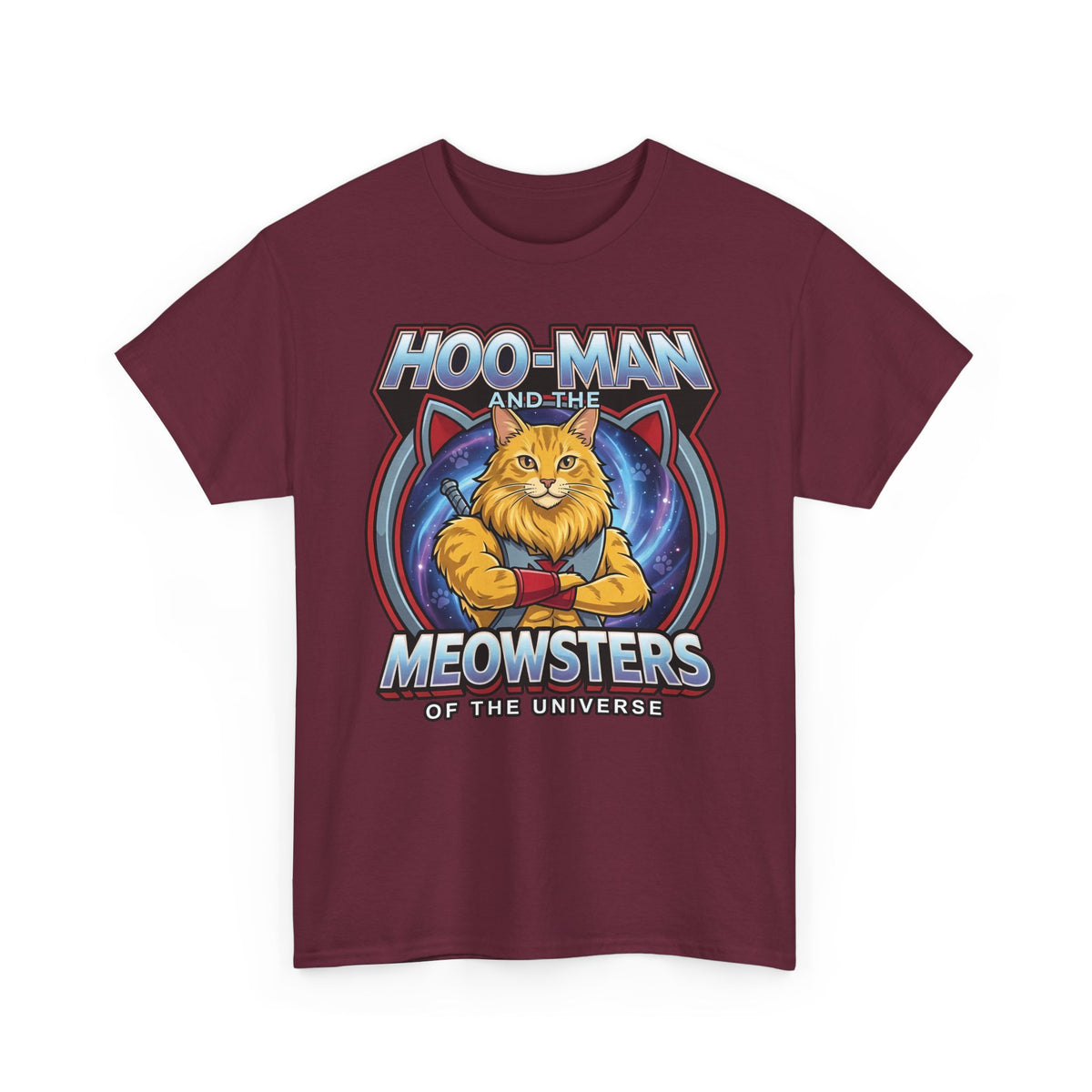 Hoo-Man and the Meowsters of the Universe T-Shirt
