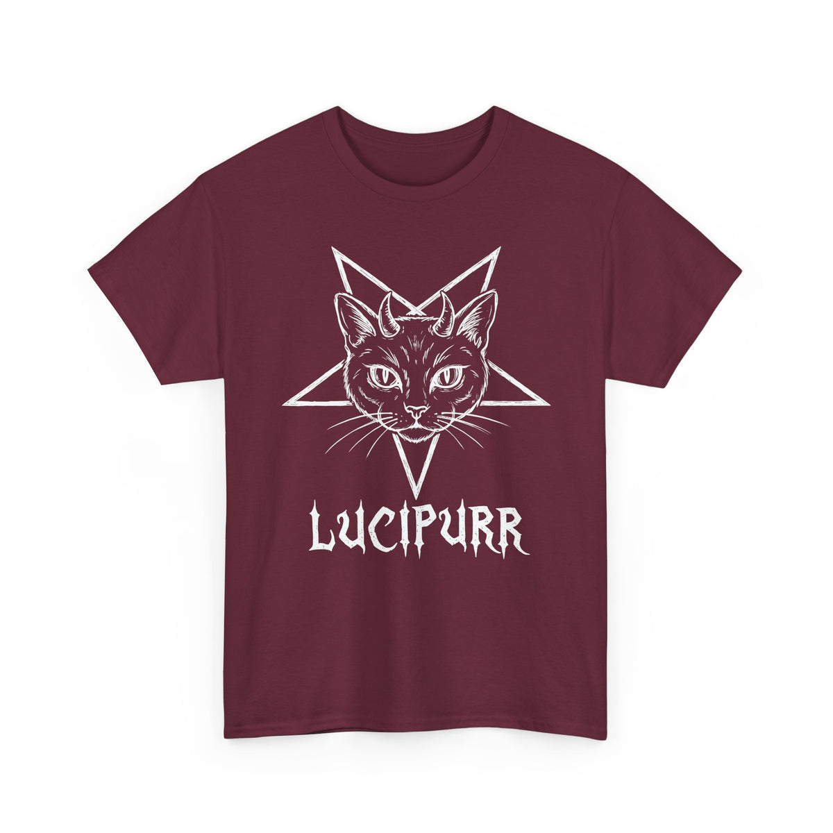 Lucipurr Lucifer Cat T-Shirt — Gothic Cat Tee