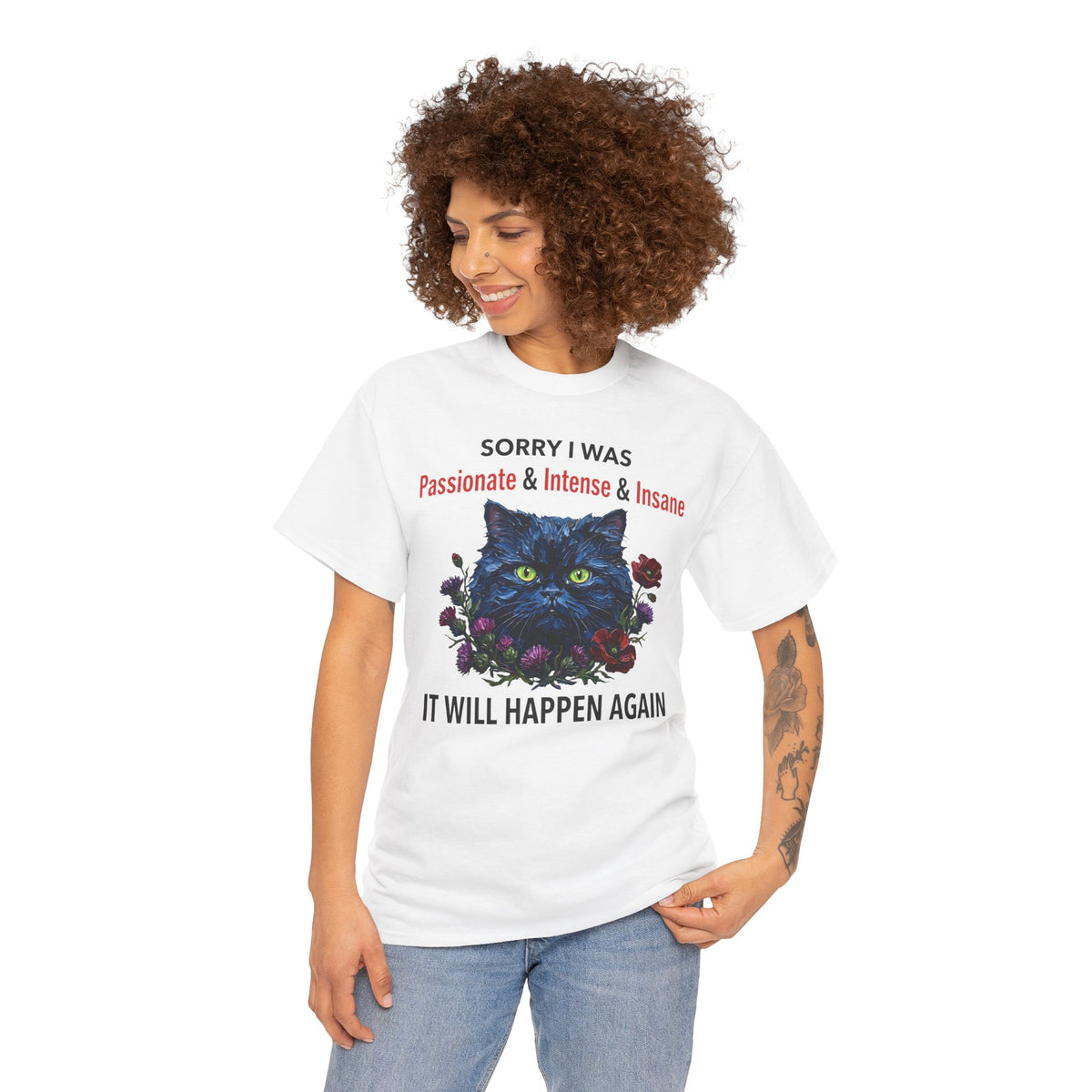 Passionate Black Cat Tee