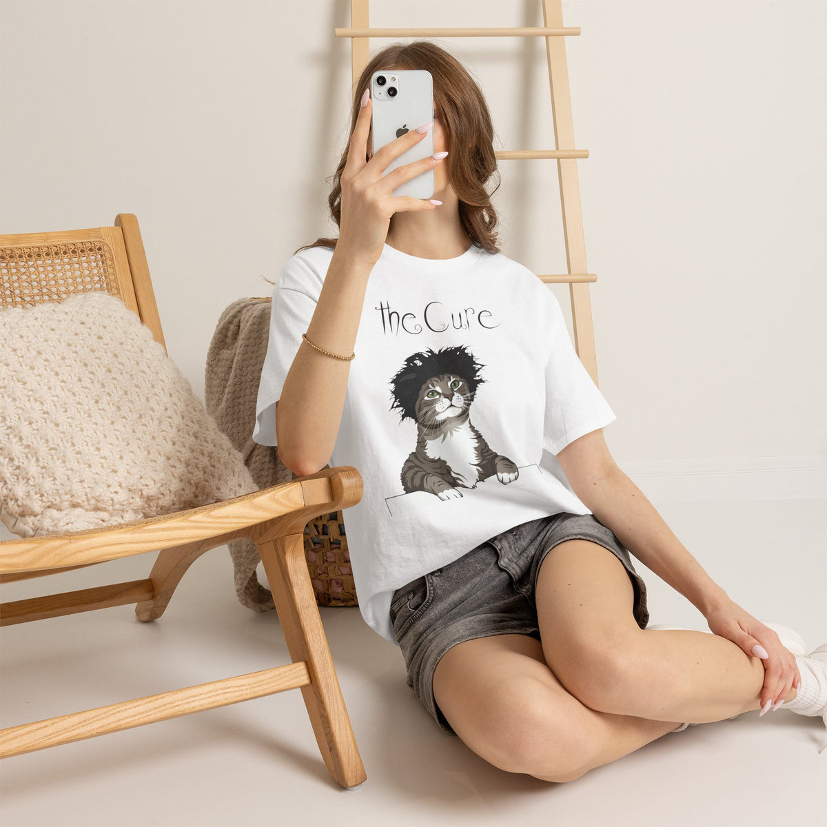The Cure Kitten Band Tee Cute Cat