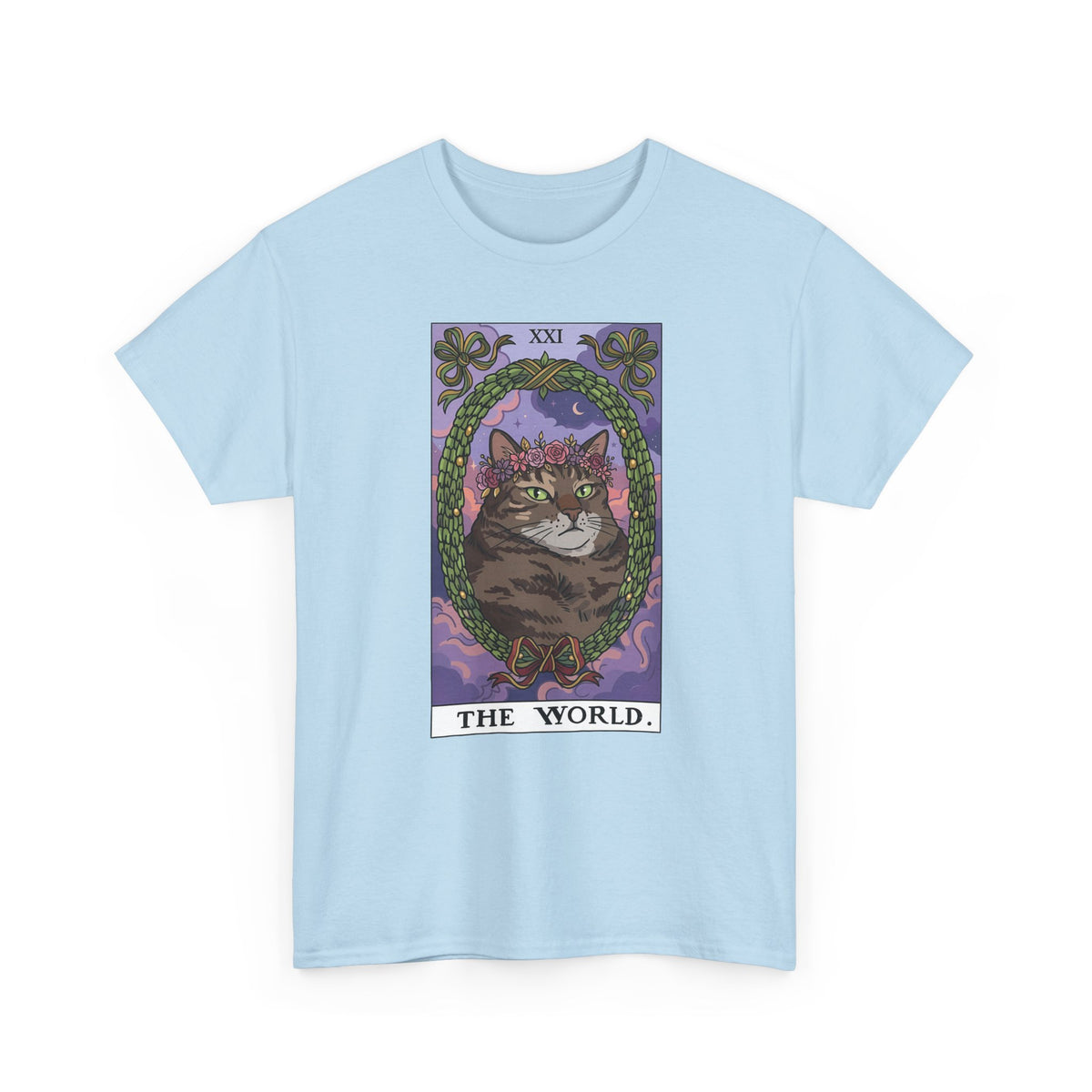 Cat the World Tarot Card T-Shirt