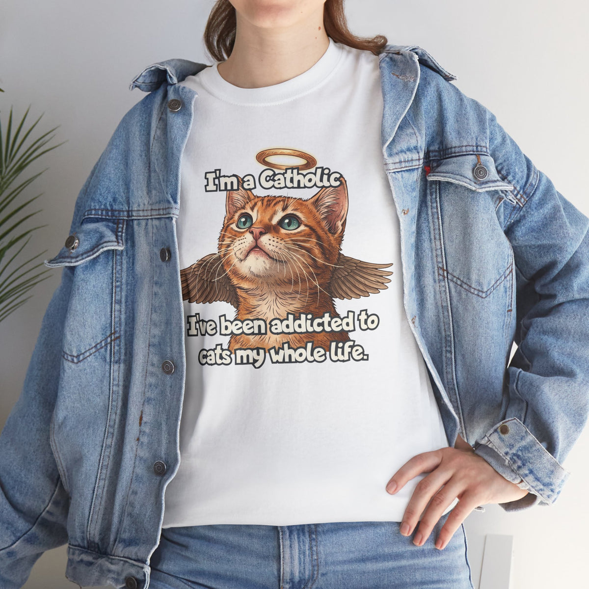 "I've Been Addicted to Cats My Whole Life" Cat Lover T-Shirt