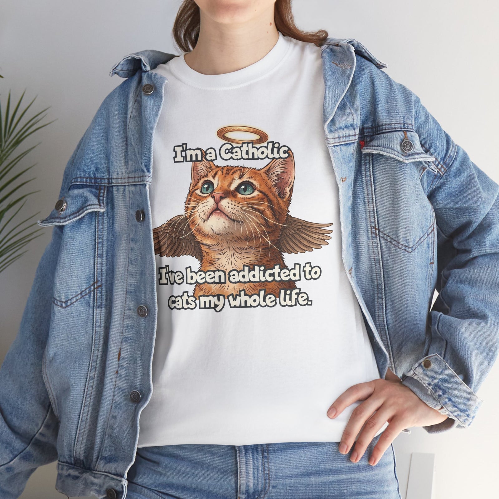 "I've Been Addicted to Cats My Whole Life" Cat Lover T-Shirt