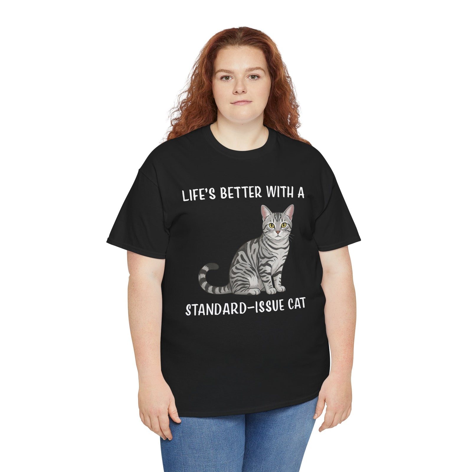 Standard Issue Cat T-Shirt Cute Graphic Cat Tee