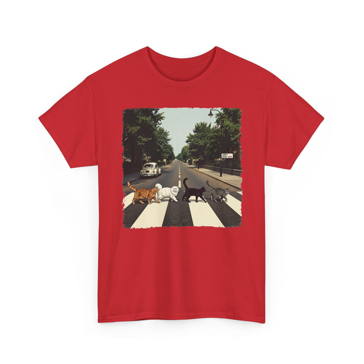 Cat Crossing Graphic Tee