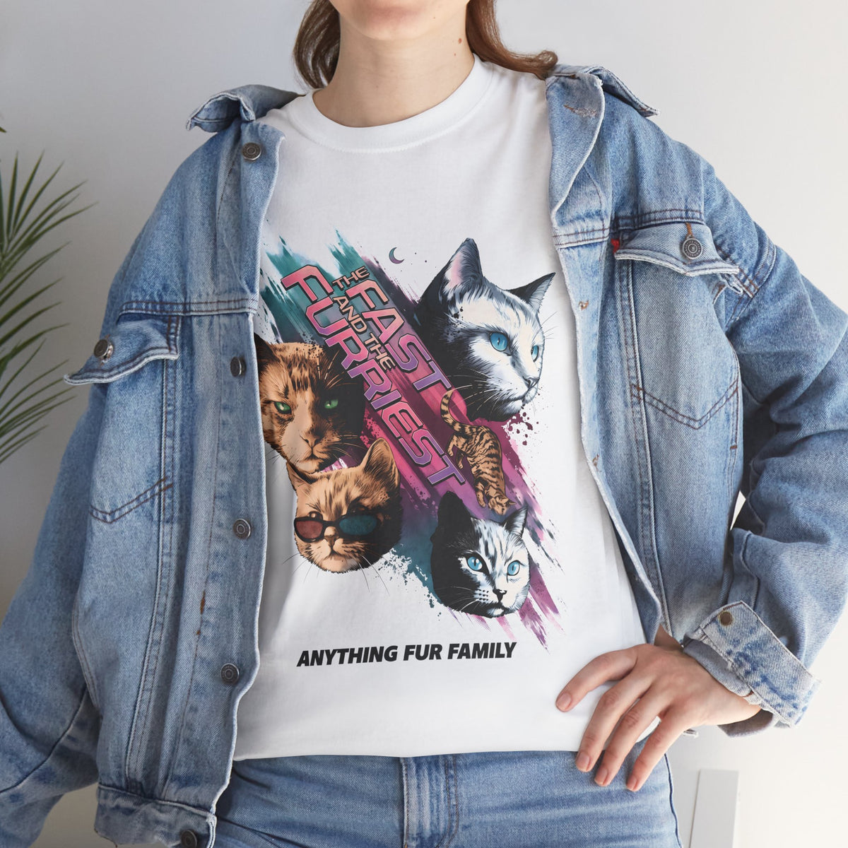 The Fast And The Furriest T-Shirt — Funny Cat Action Movie Parody Tee
