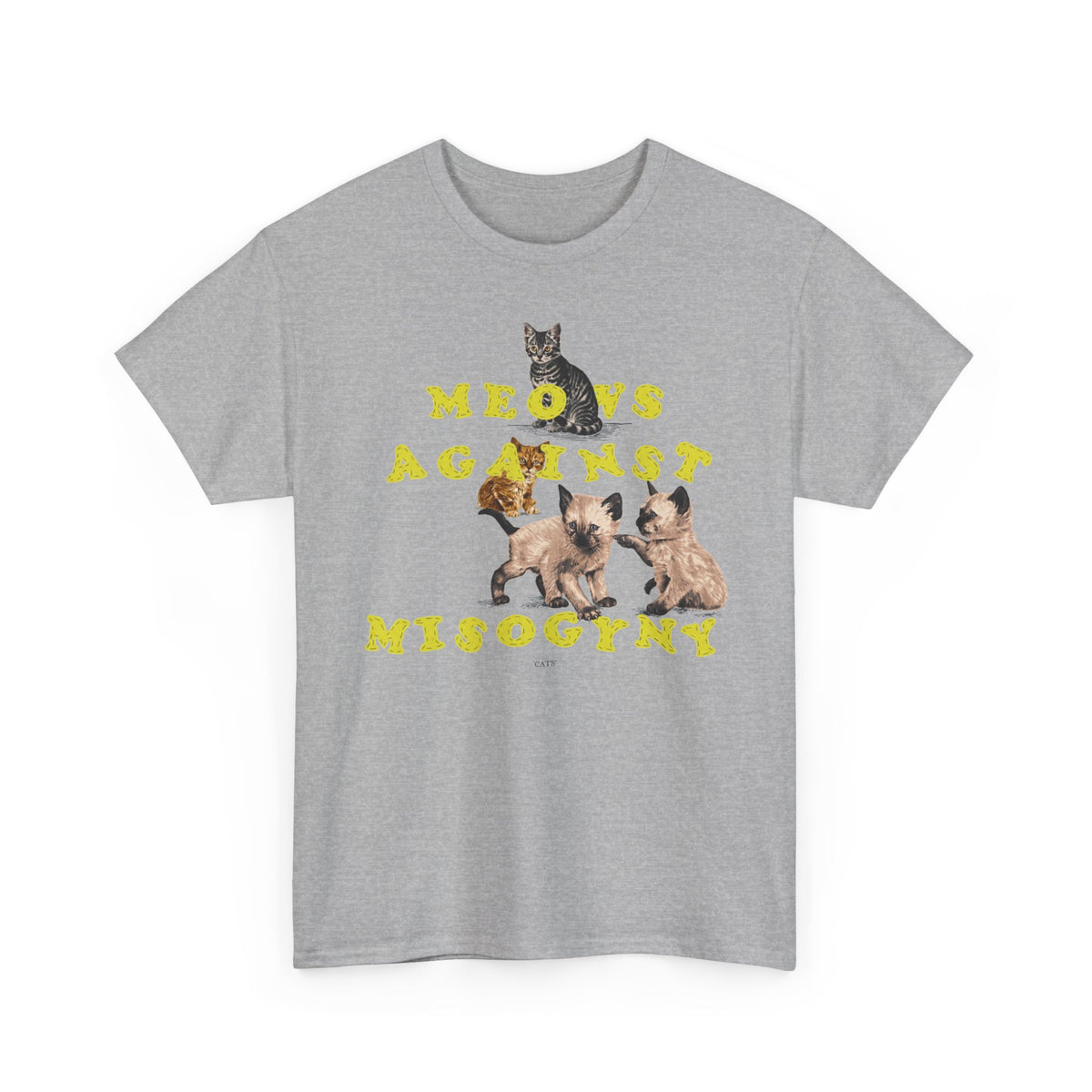 Meows Against Misogyny T-Shirt — Feminist Cat Graphic Tee