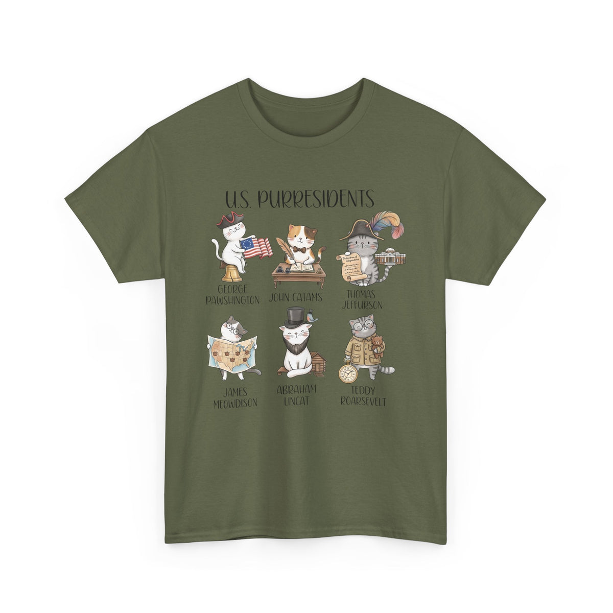 US Purresidents Funny Cat T-Shirt