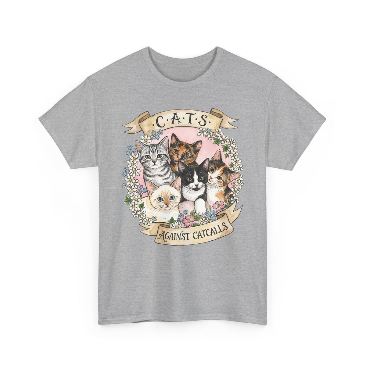 Cat Against Catcalls T-Shirt — Feminist Anti-Harassment Tee