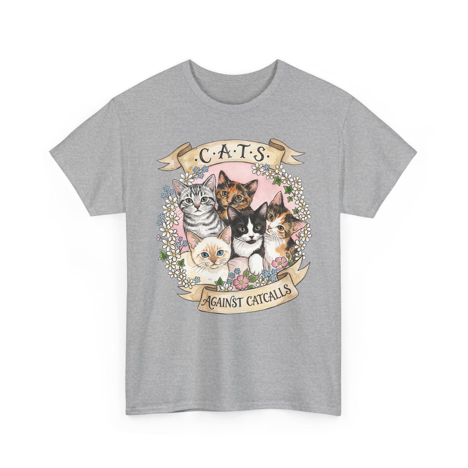 Cat Against Catcalls T-Shirt — Feminist Anti-Harassment Tee