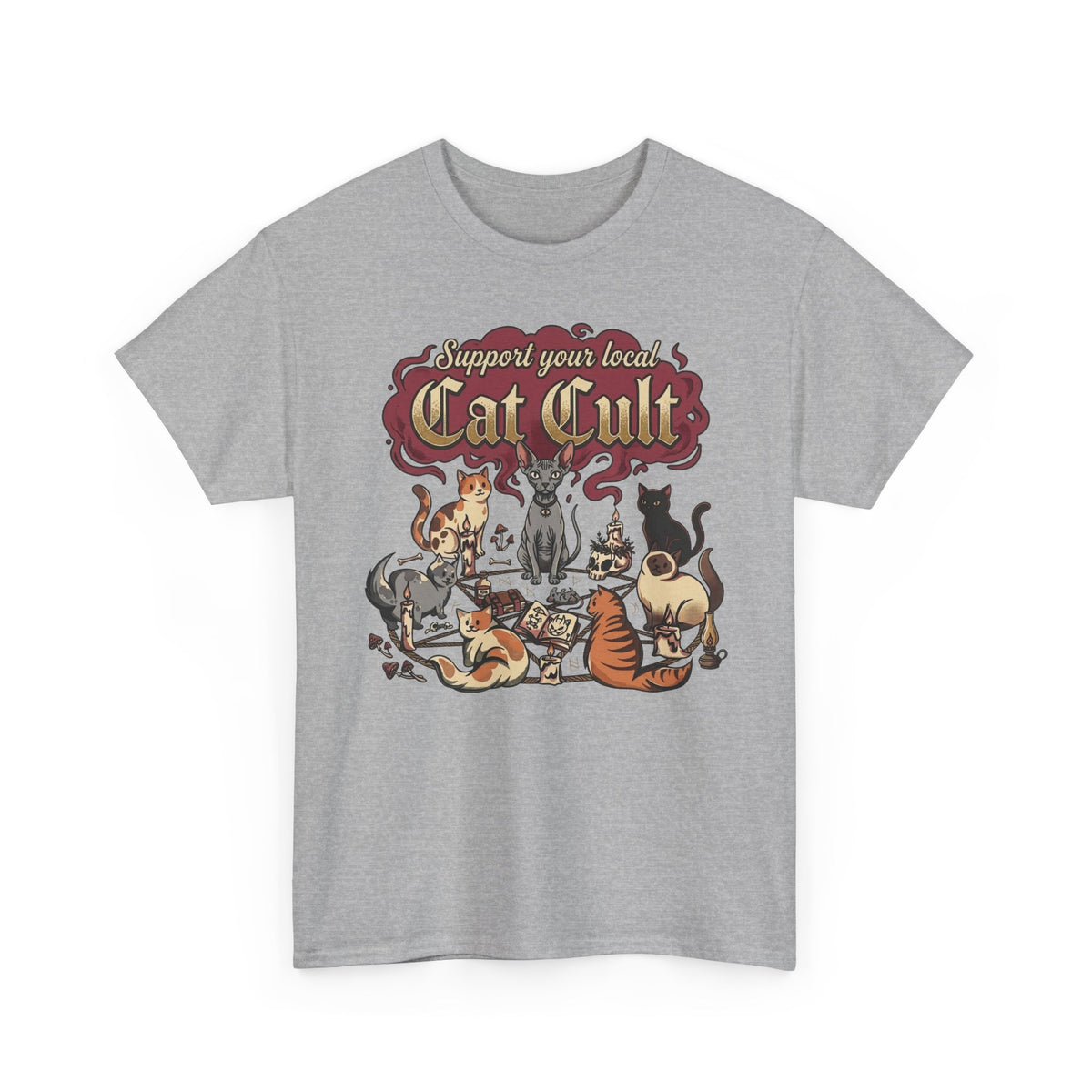 Support Your Local Cat Cult T-Shirt — Funny Cat Lover Tee