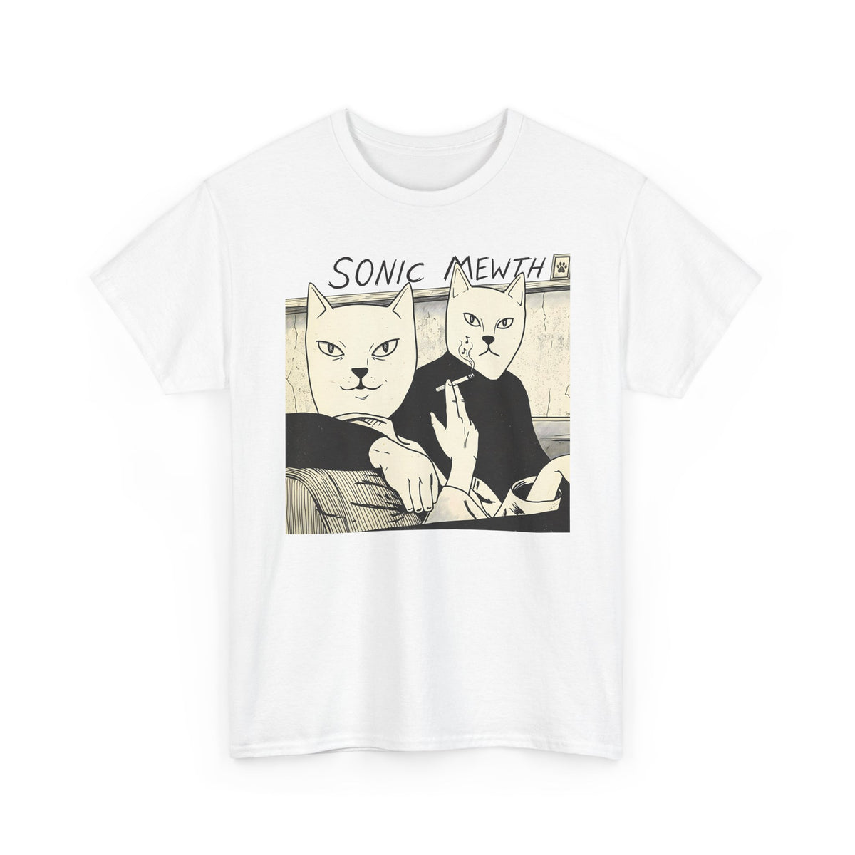 Funny Cat Parody T-Shirt — Cute Satirical Cat Tee
