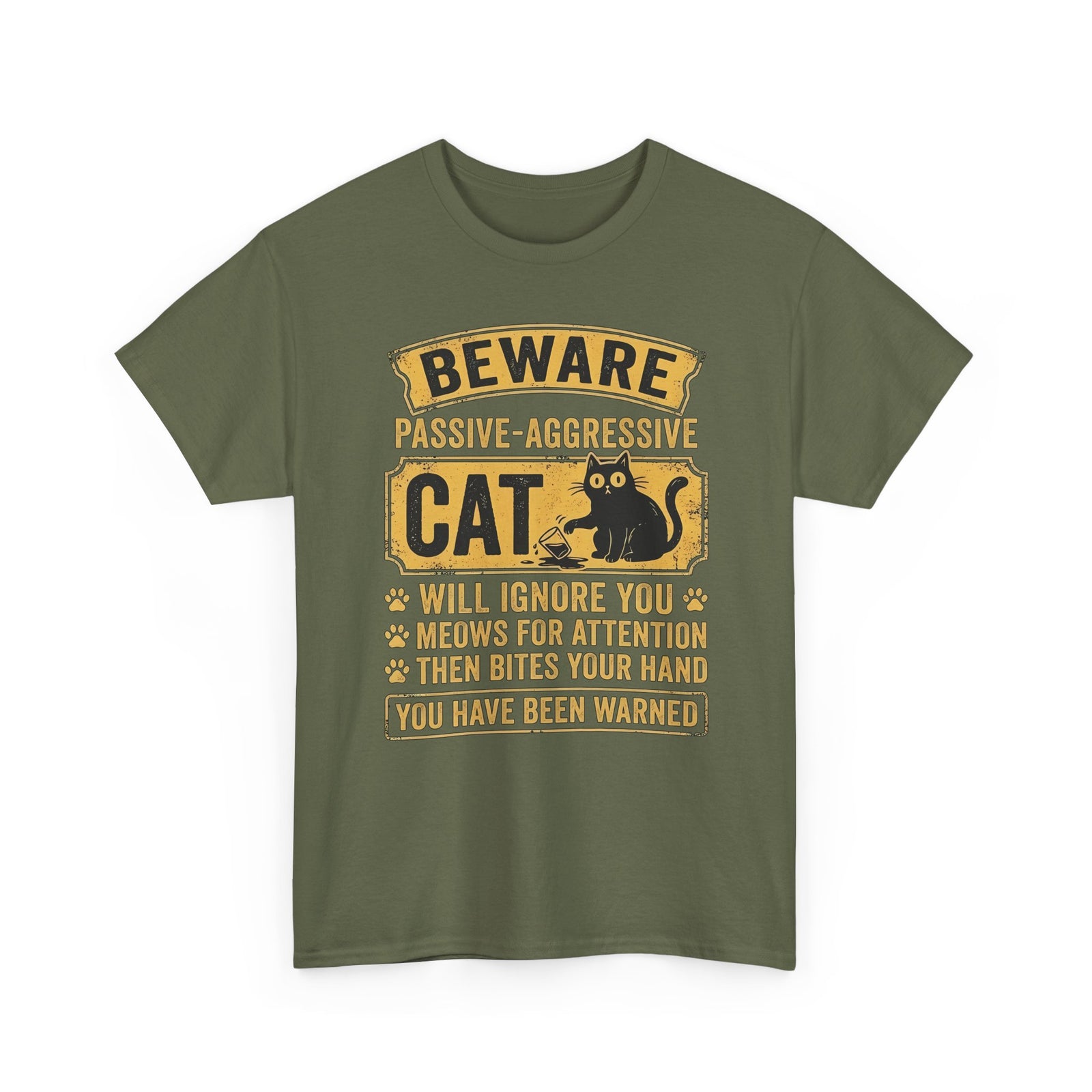 Beware Passive Aggressive Cat T-Shirt