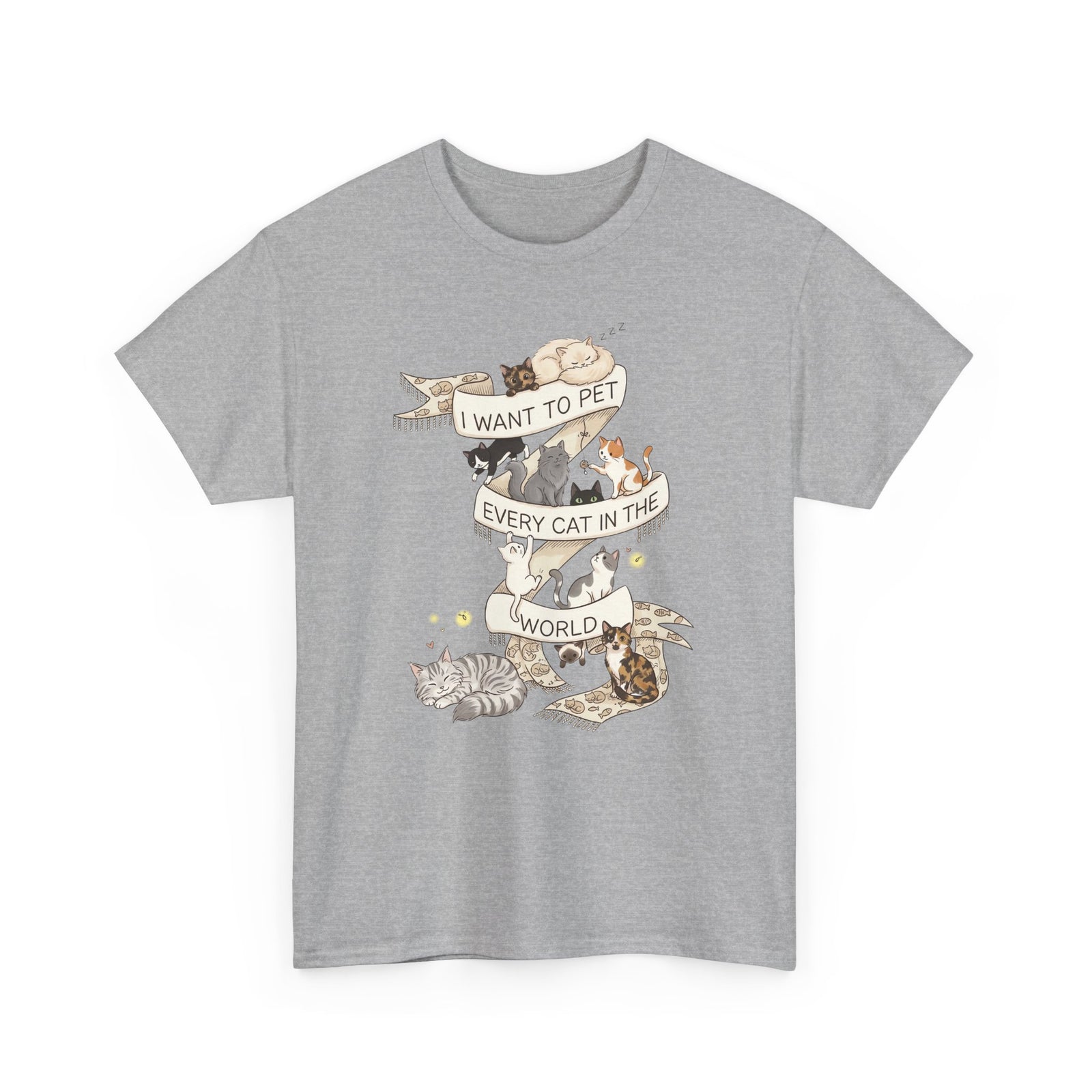 I Want to Pet Every Cat in the World T-Shirt — Cat Lover Tee