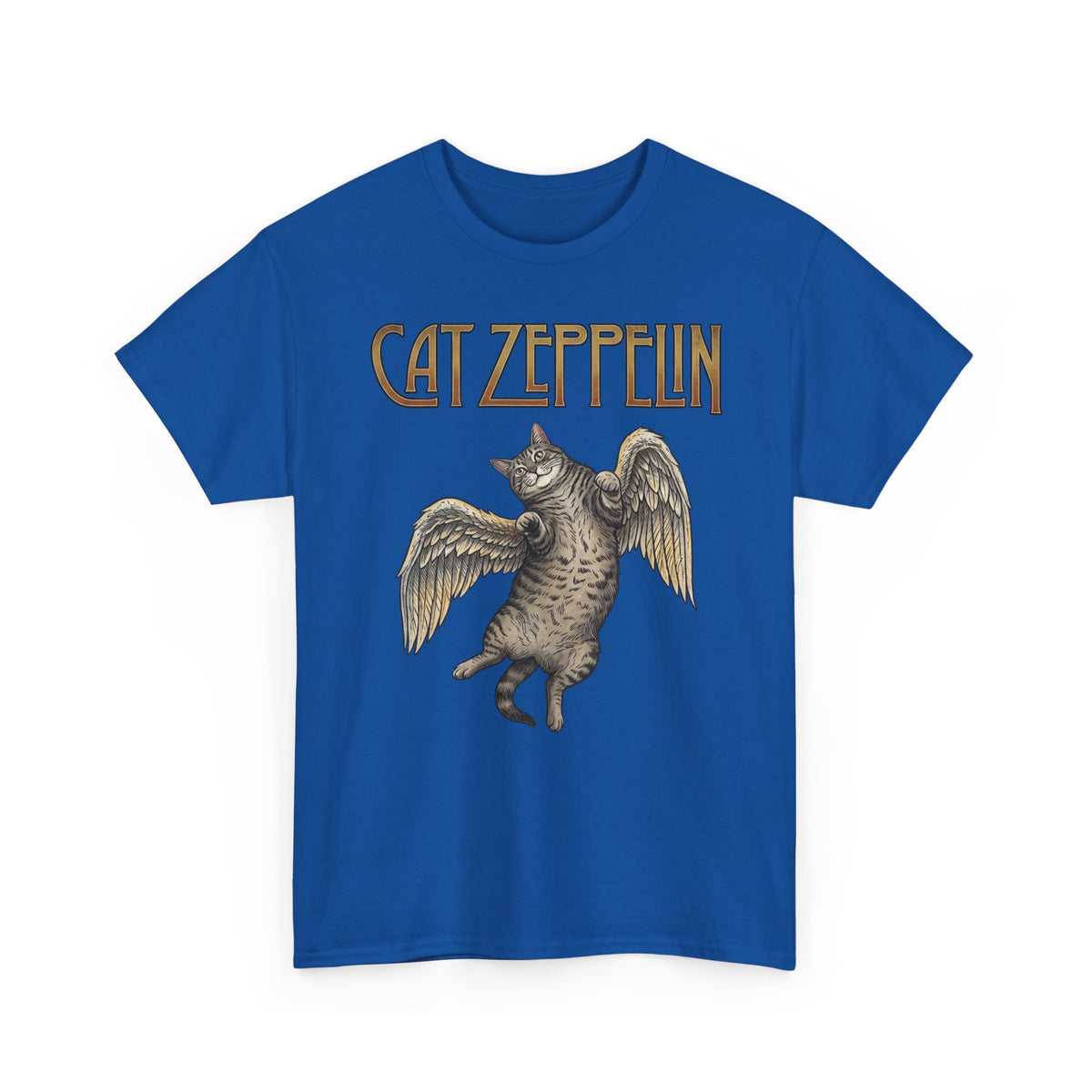 Cat-Zeppelin T-Shirt — Whimsical Cat Airship Design