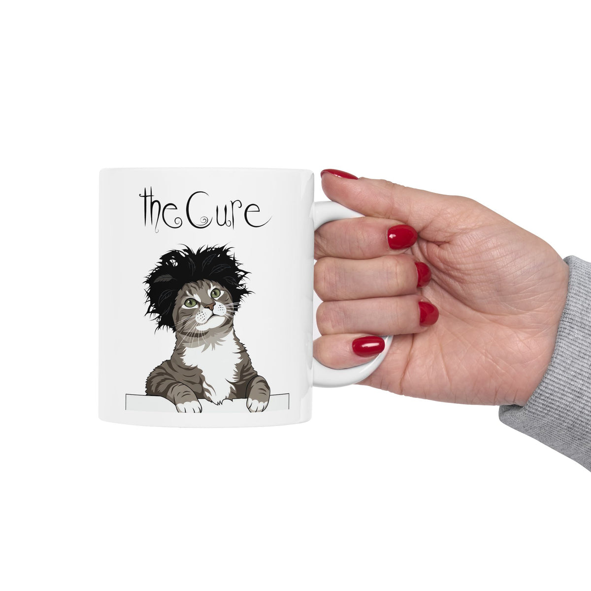 The Cure Kitten Band Mug Cute Cat