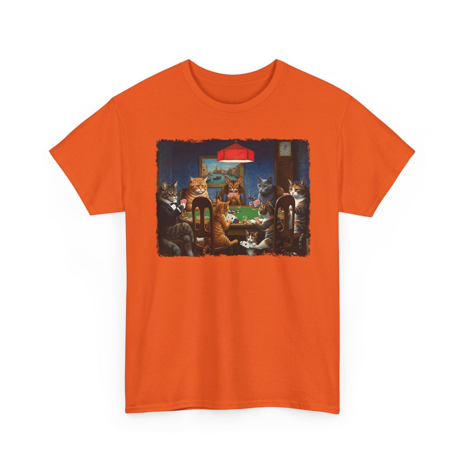 Cats Playing Poker T-Shirt — Funny Poker Cat Art Tee