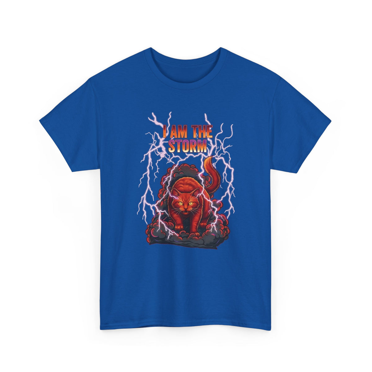 I Am The Storm Cat T-Shirt — Bold Cat Graphic Tee