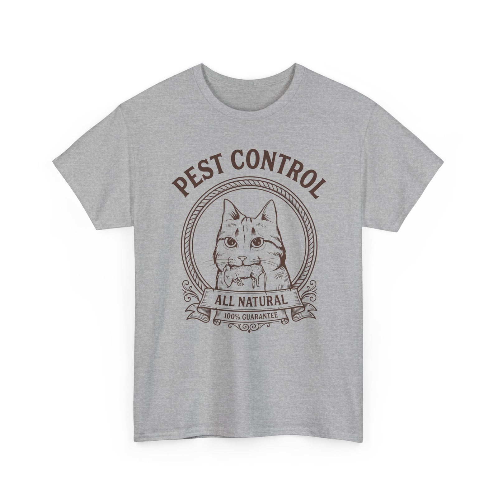 All Natural Pest Control – Funny Cat T-Shirt