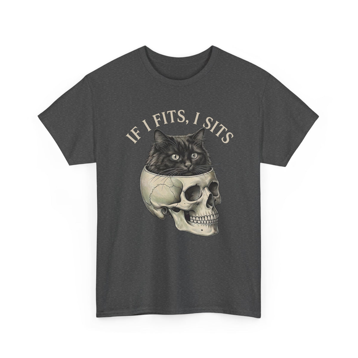 Cat 'If I Fits I Sits' T-Shirt