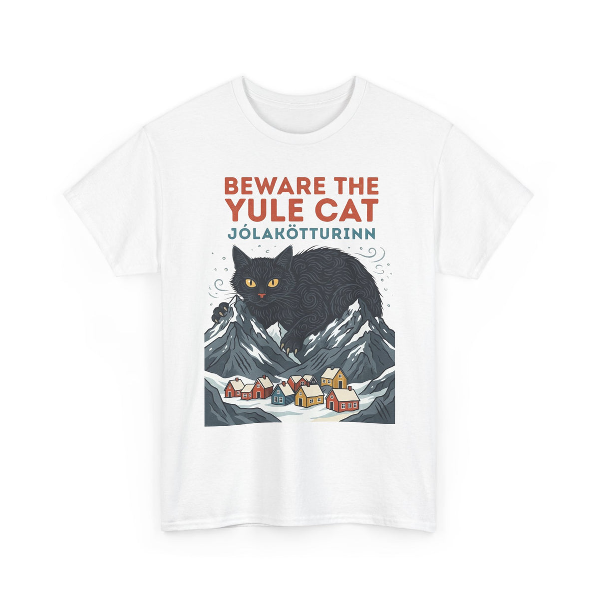 Beware the Yule Cat T-Shirt Holiday Tee