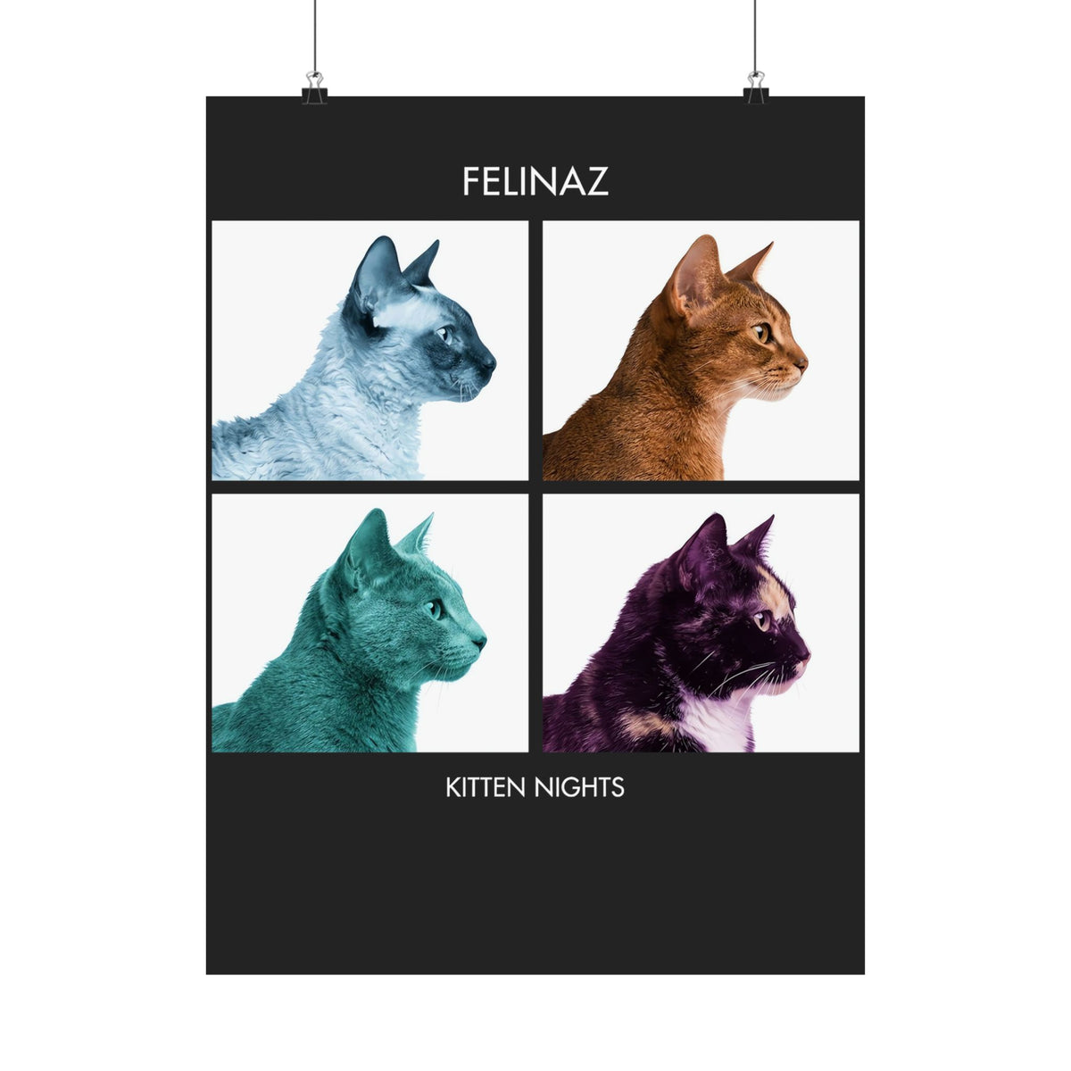 Felinaz Kitten Night Cat Parody Poster