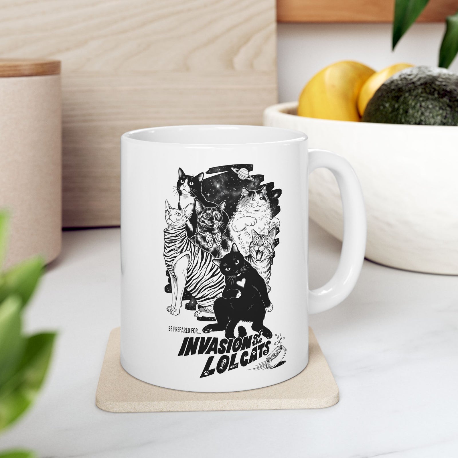 Invasion of the LOLCATS Ceramic Mug