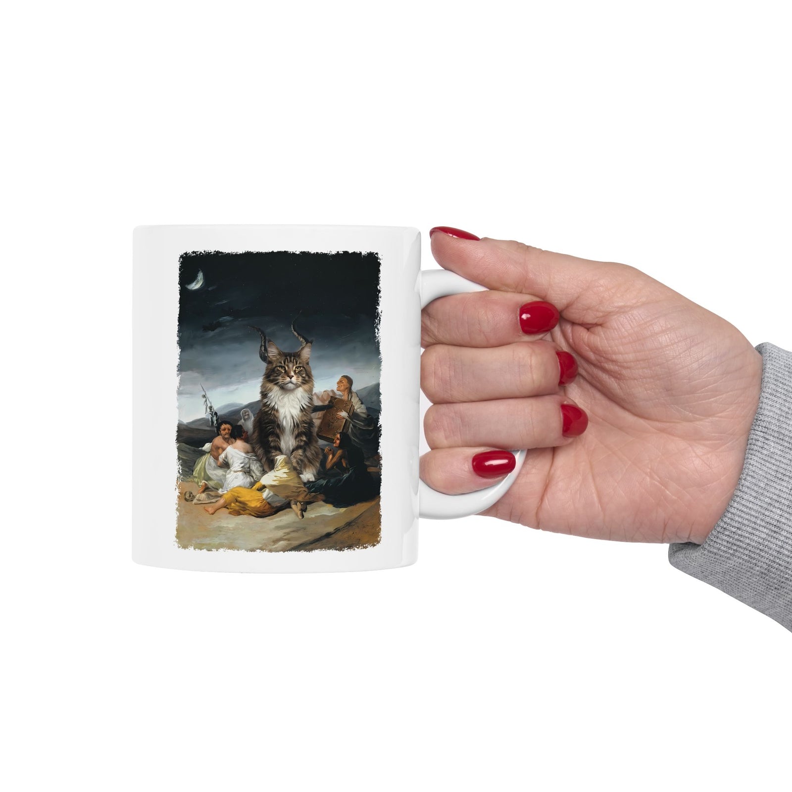 The Great Cat Ceramic Mug — Bold Vintage Cat Graphic Mug