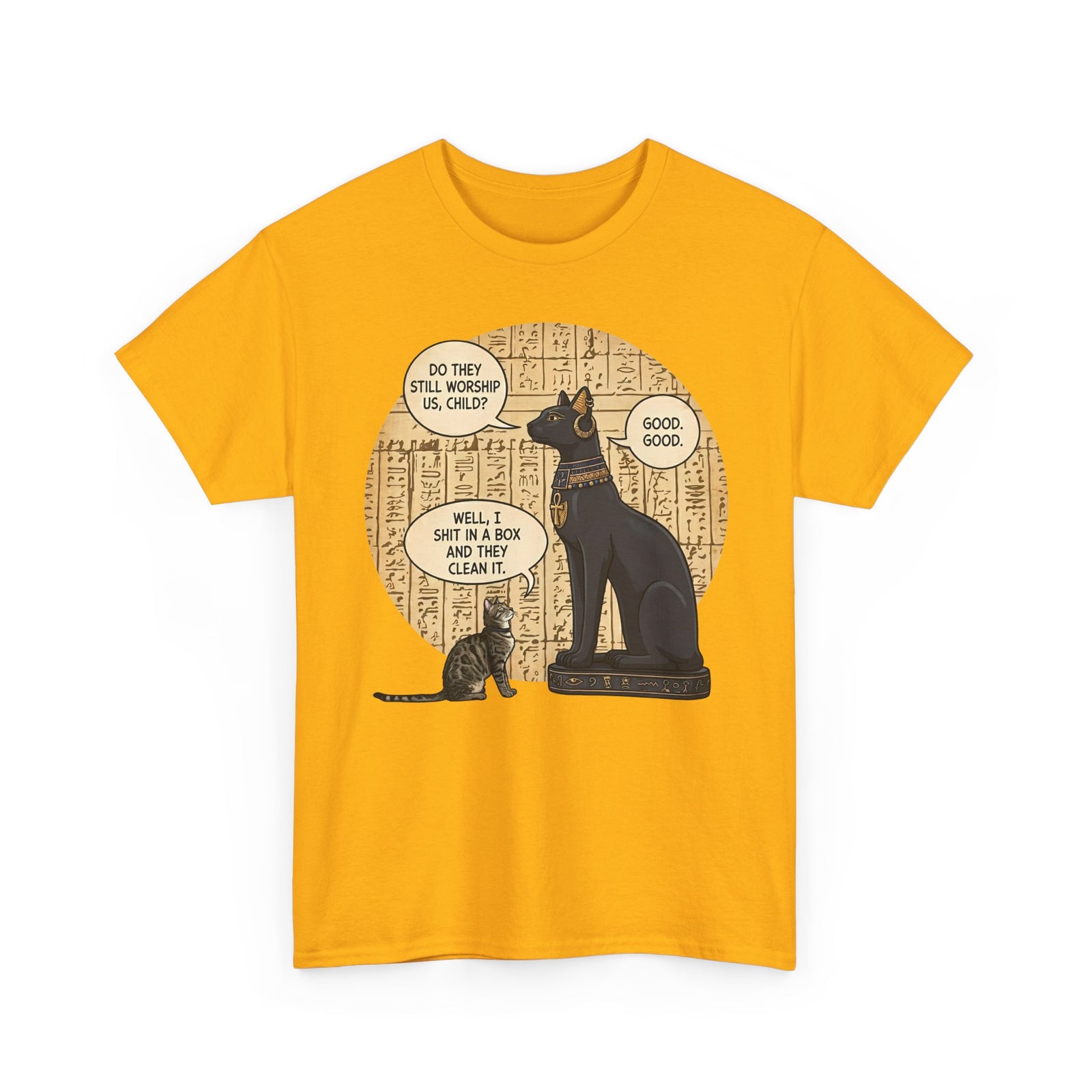 Do People Still Worship Cats? Funny T-Shirt — Novelty Cat Lover Tee