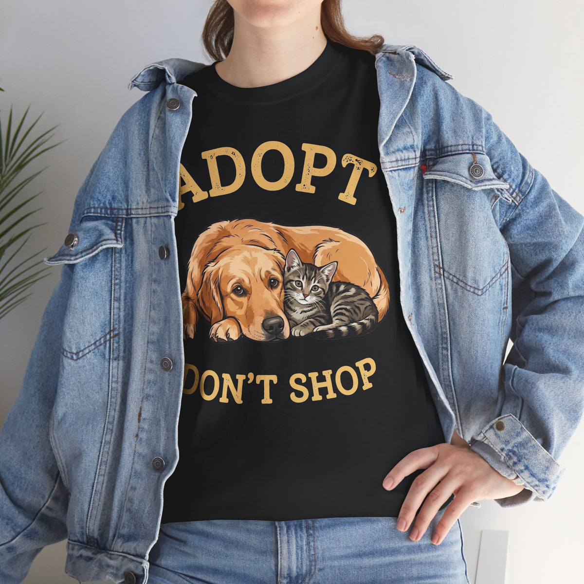 Adopt Don't Shop Tee — Rescue Dog & Cat Animal Rescue Shirt