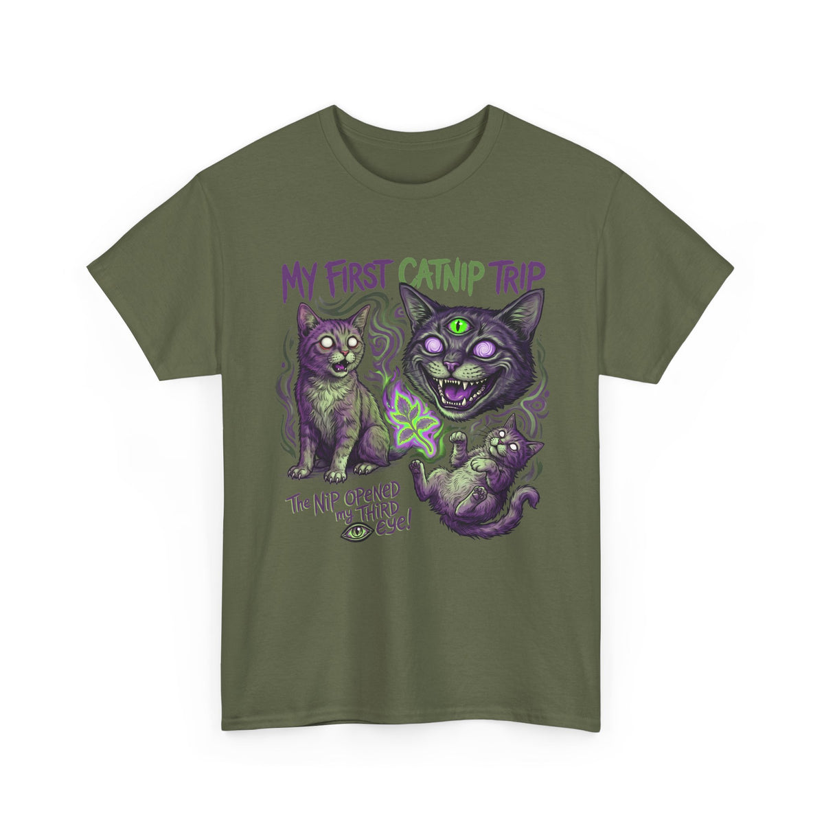 My First Catnip Trip Opened My Third Eye Shirt — Psychedelic Cat T-Shirt