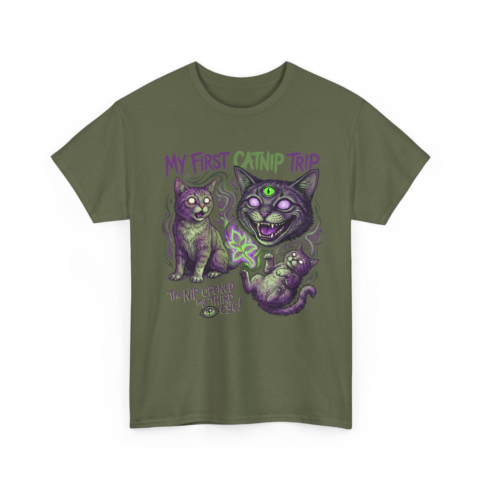 My First Catnip Trip Opened My Third Eye Shirt — Psychedelic Cat T-Shirt