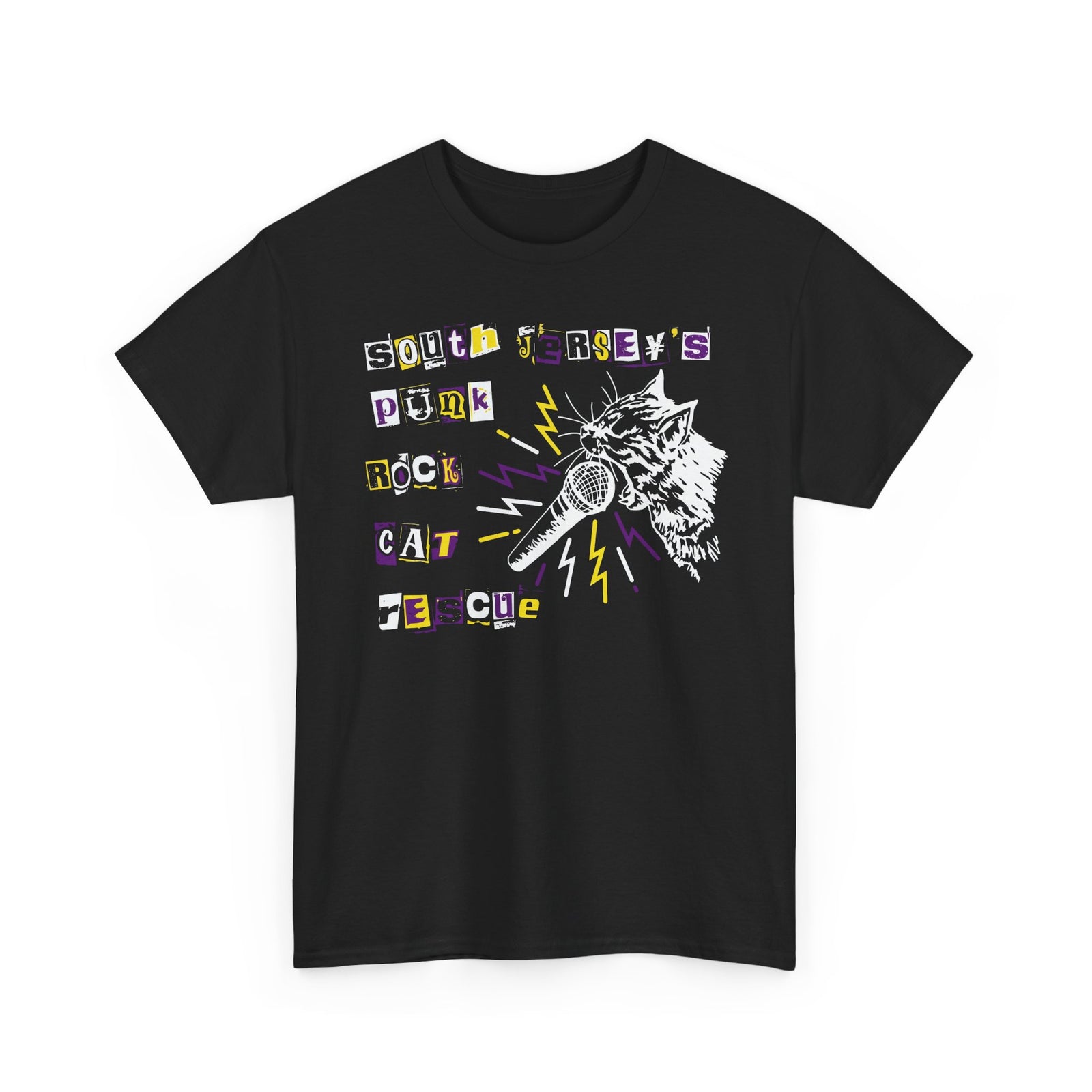 Punk Rock Cat Tee Graphic Band Shirt