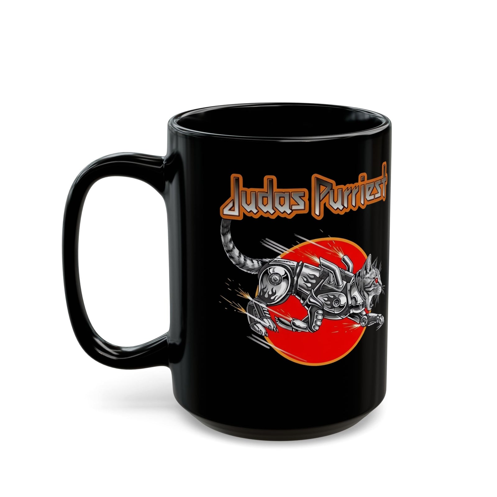 Judas Purriest Cat Graphic Mug