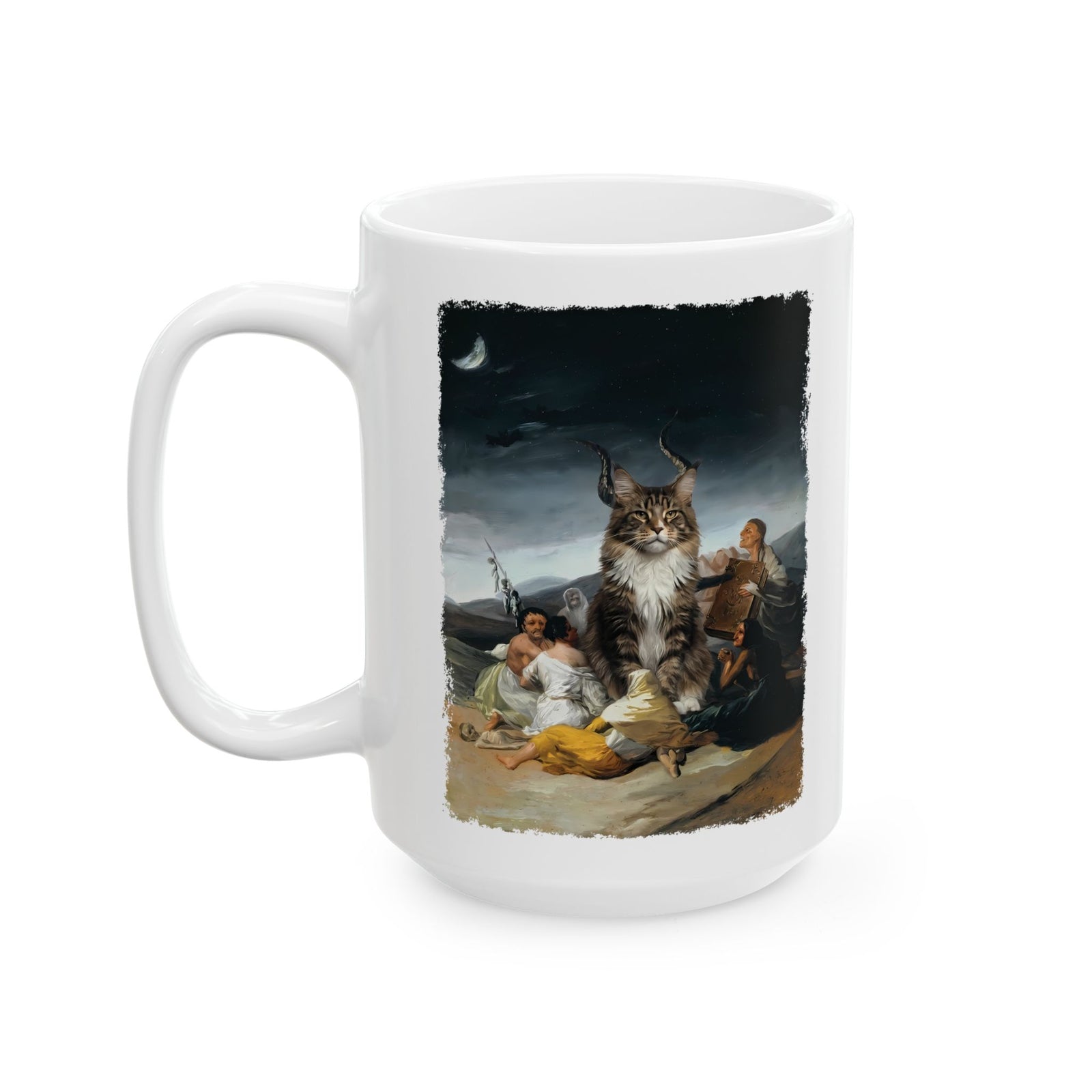 The Great Cat Ceramic Mug — Bold Vintage Cat Graphic Mug