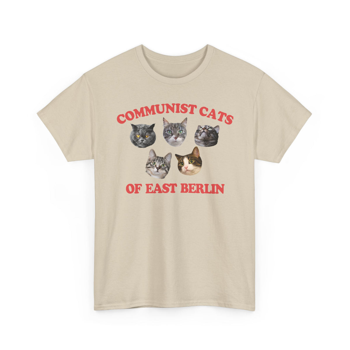 Communist Cats of East Berlin T-Shirt — Retro Socialist Cat Tee