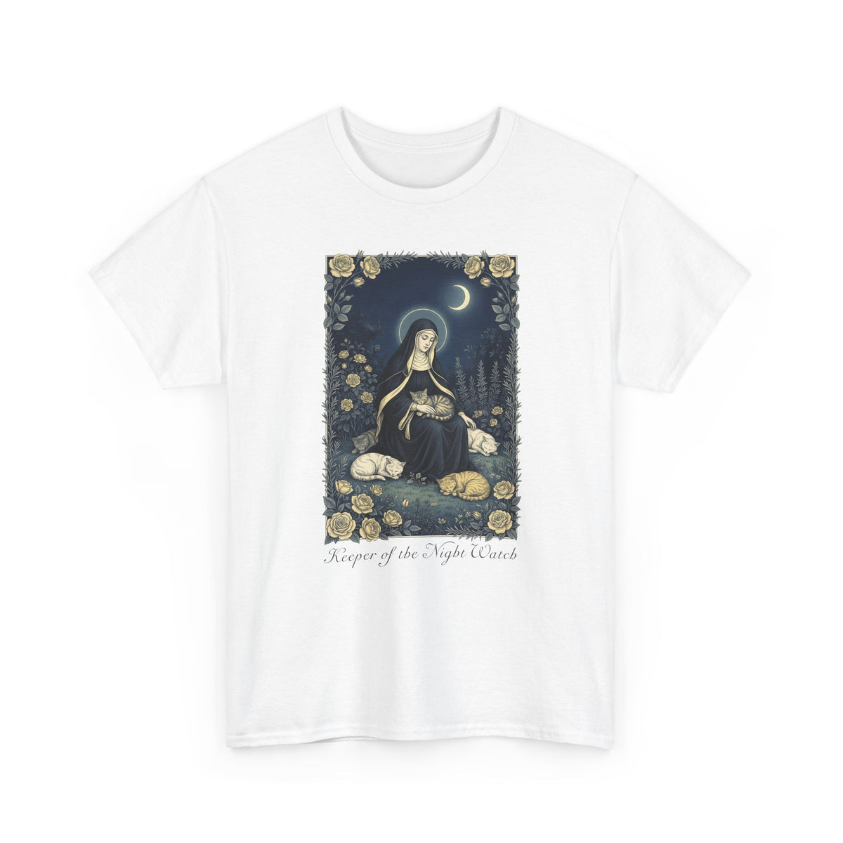 Keeper of the Night Watch Gertrude of Nivelles Cats T-Shirt
