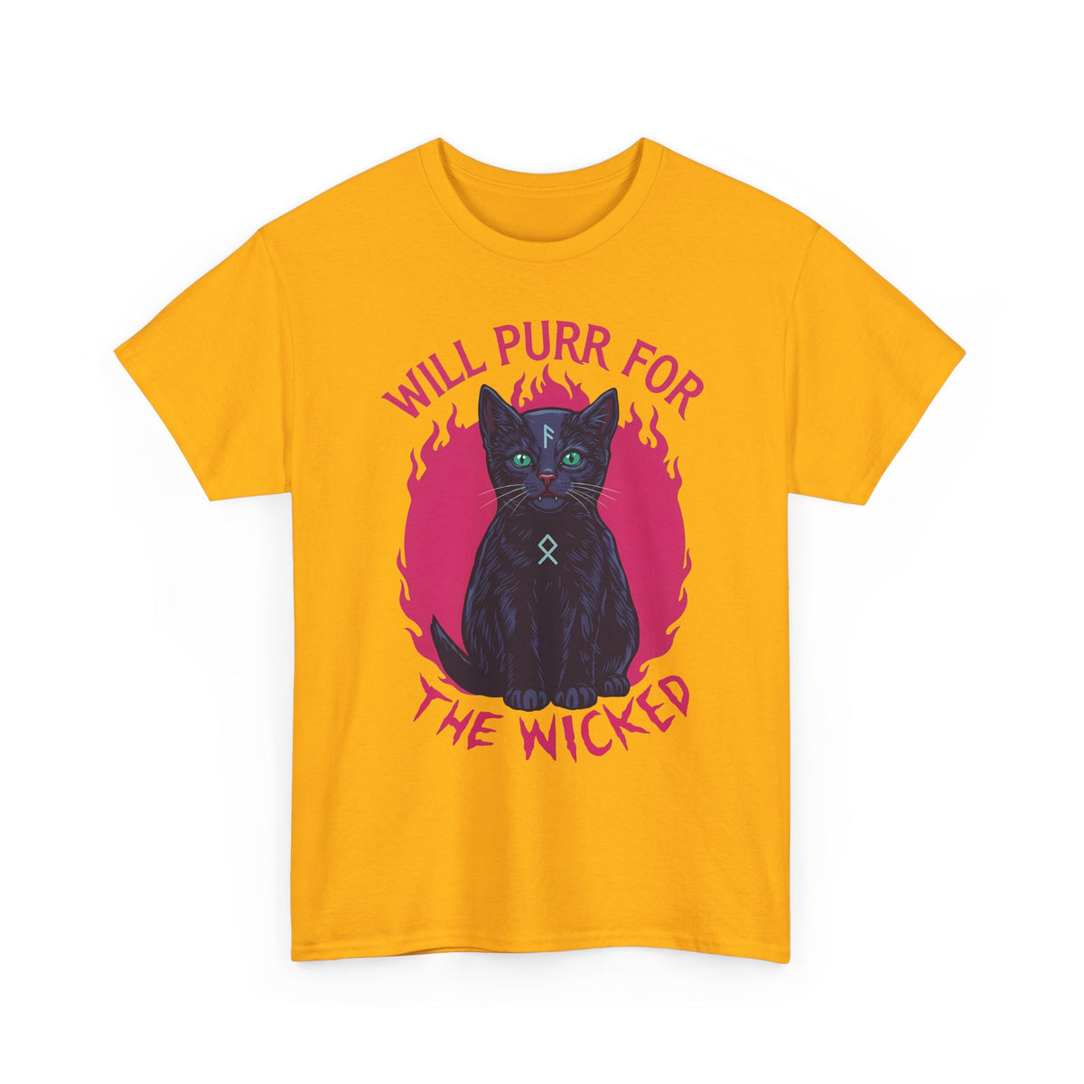 Will Purr For the Wicked Black Cat T-Shirt