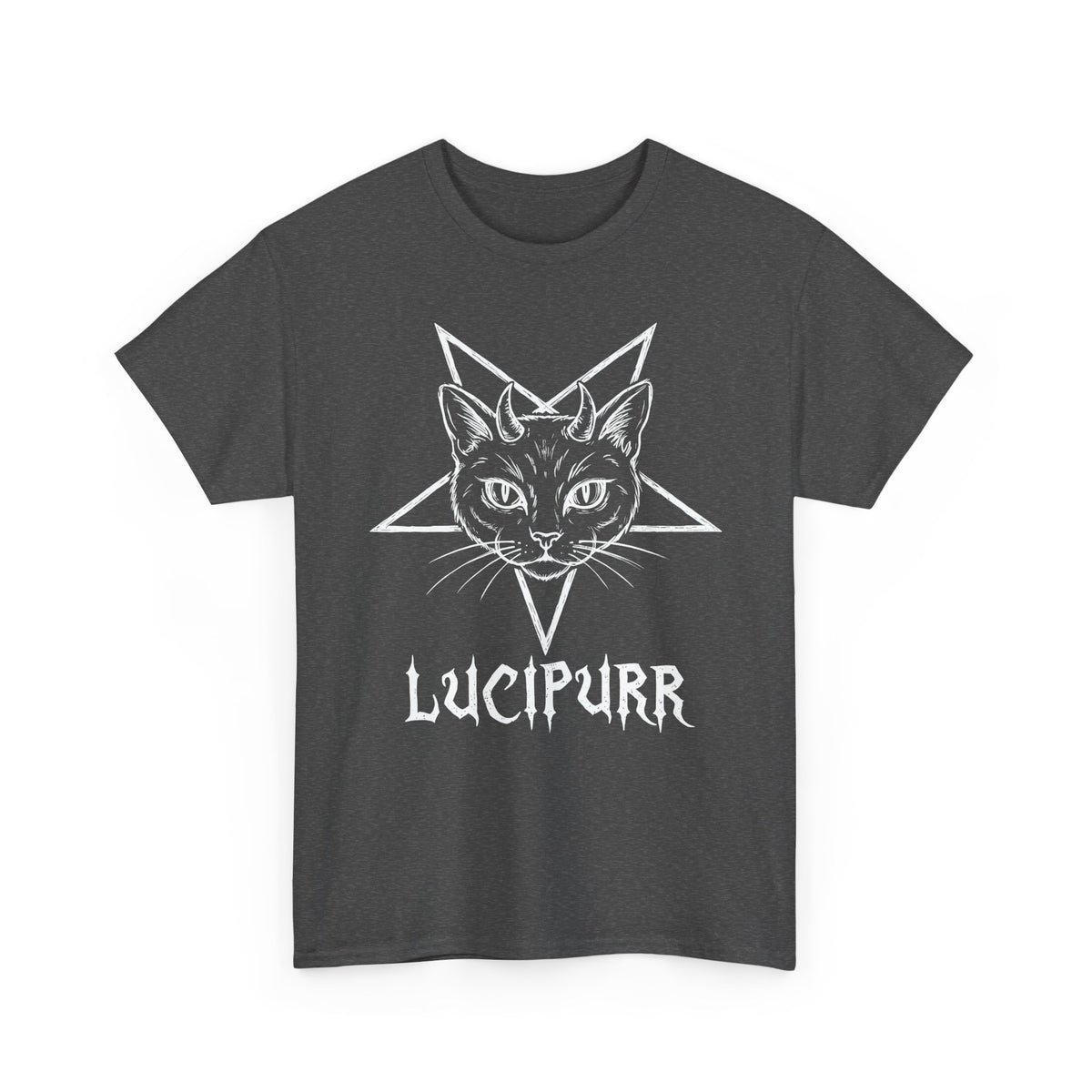 Lucipurr Lucifer Cat T-Shirt — Gothic Cat Tee