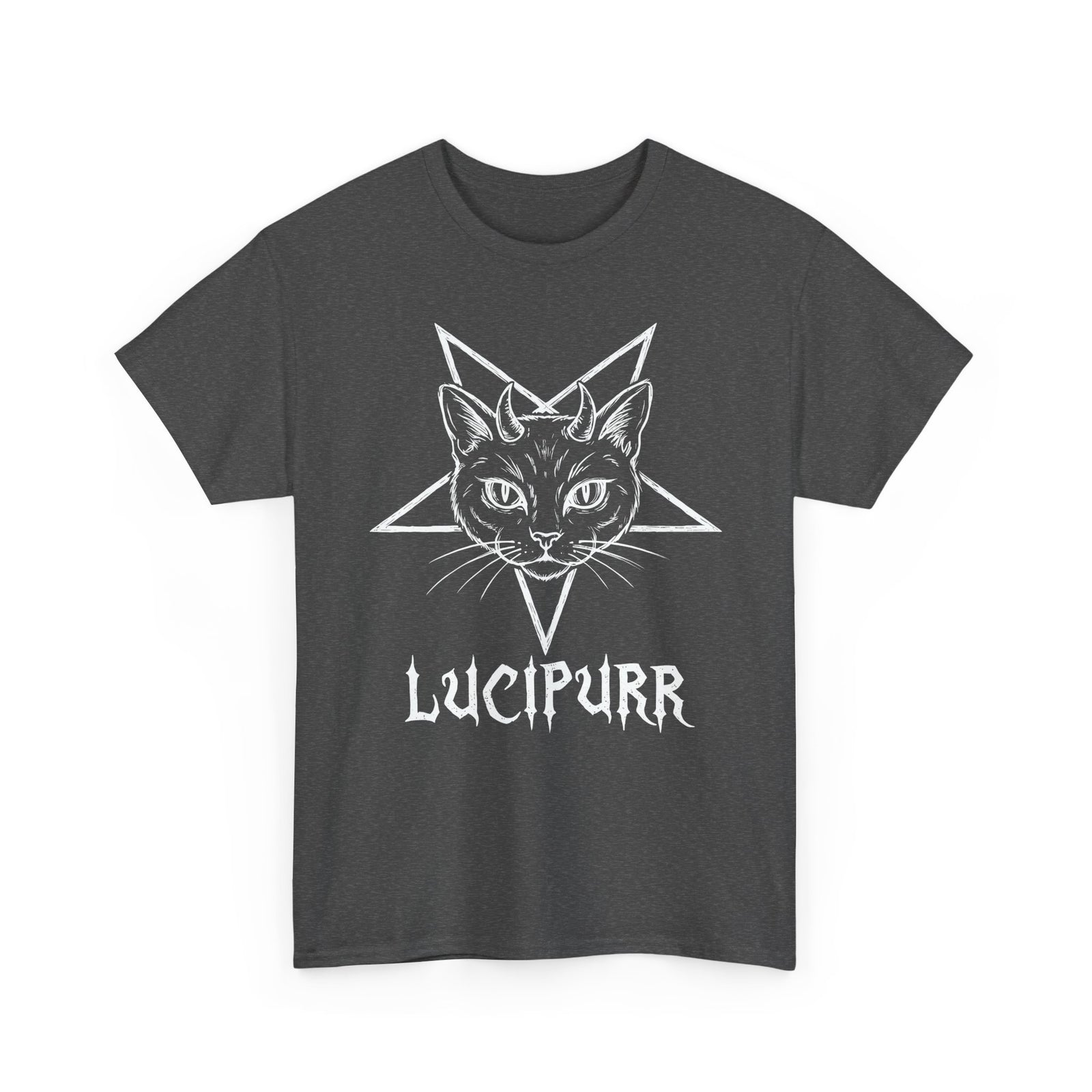 Lucipurr Lucifer Cat T-Shirt — Gothic Cat Tee