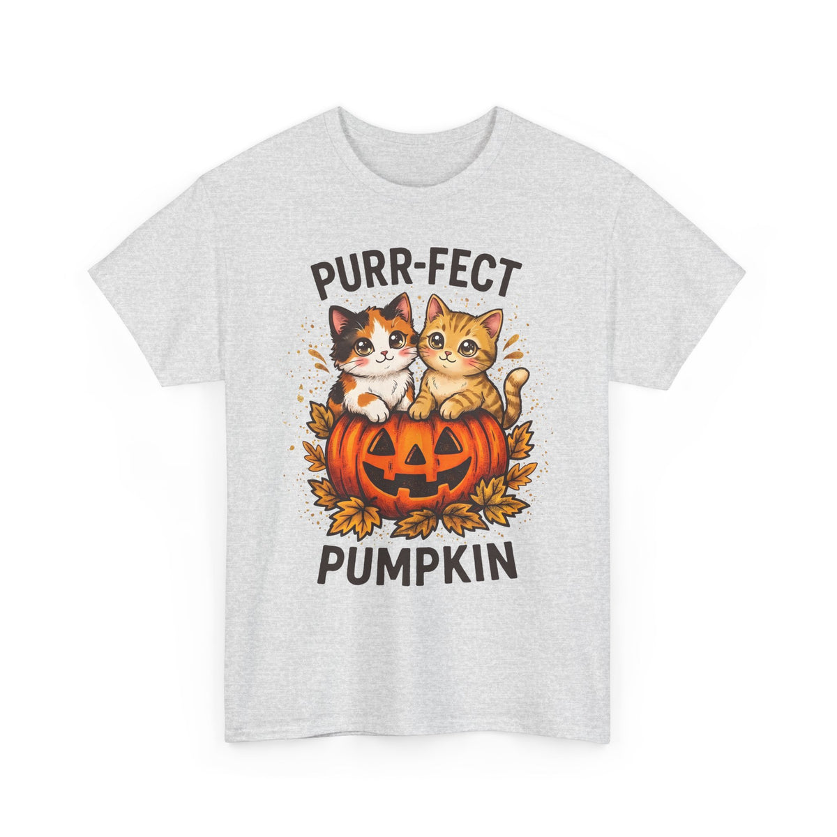 Purr-fect Pumpkin T-Shirt – Cute Halloween Cat Tee