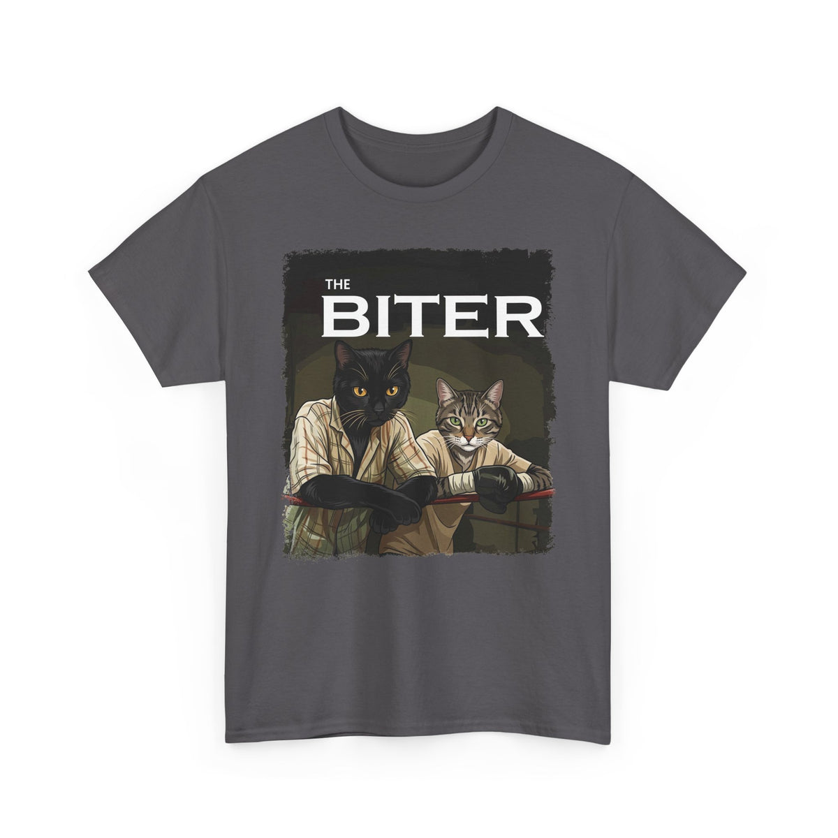 The Biter Cat T-Shirt — Retro Boxing Cats Graphic Tee